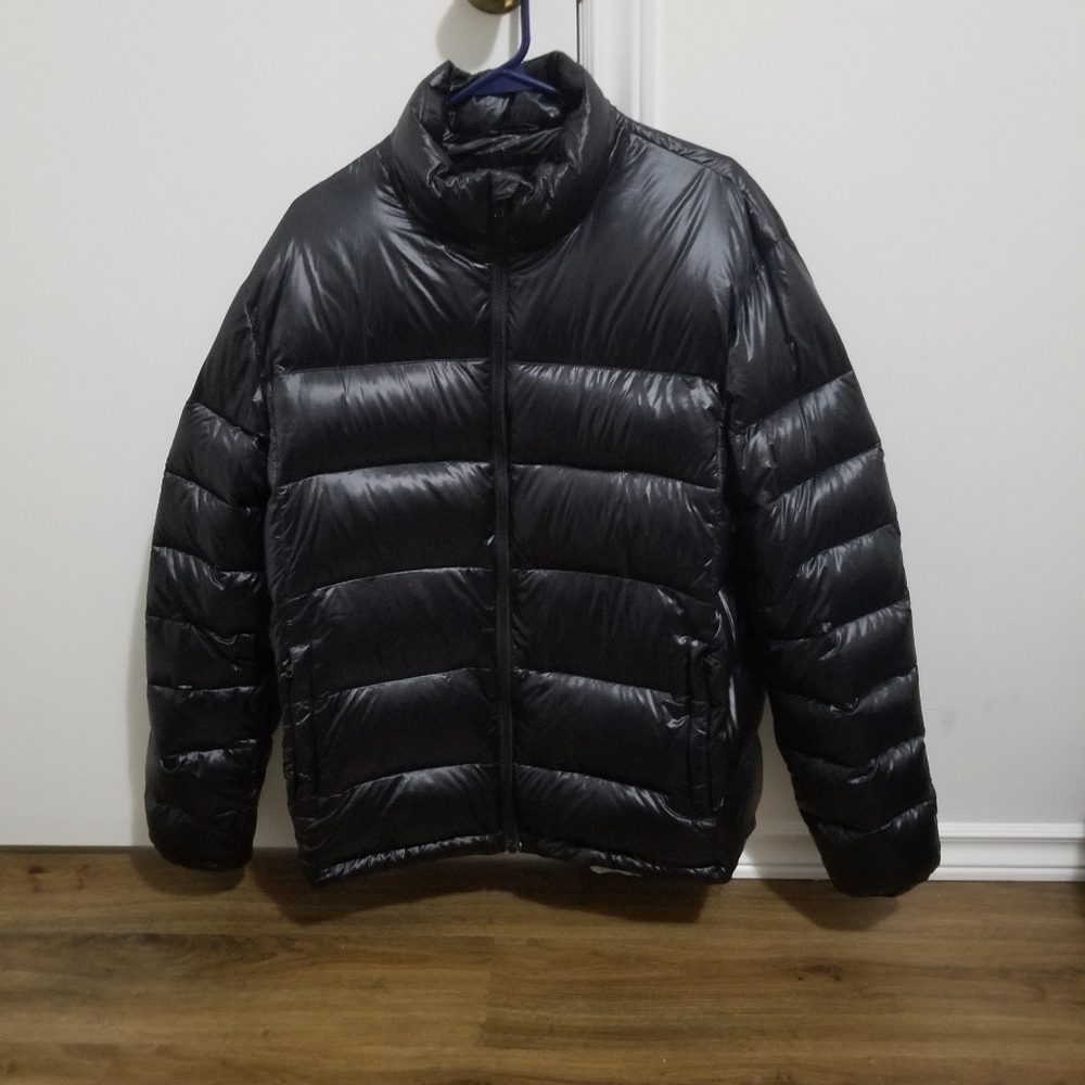 BANANA REPUBLIC PUFFER COAT WOMEN'S LARGE BLACK